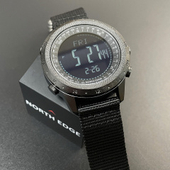 Наручний годинник чоловічий з компасом North Edge Desert 5BAR Чорний (3270) Киев