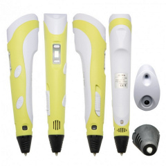 3D-ручка для малювання 3D Pen 2 та 200 м пластику Жовта (mn-440) Чортков