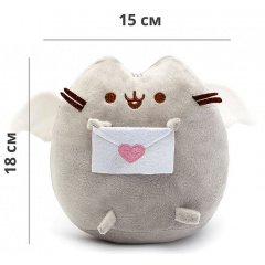 Комплект М'яка іграшка кіт з листом Pusheen cat і Антистрес іграшка Mokuru (vol-725) Токмак