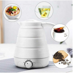Універсальний електричний складний чайник BSM Elecreic Kettle 0.6 л Білий Кам'янське