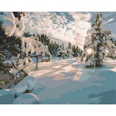 Картина за номерами Art Craft Зимовий ранок 10586-AC 40х50 см Курень