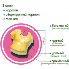 Набір магнітів "Лялька з одягом New look" Magdum ML4031-14 EN Орехов
