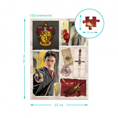 Пазл класичний "Harry Potter. Гриффіндор" DoDo Toys 200493 150 елементів Орехов