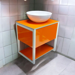 Пластикова тумба підвісна loft Sunset 60x60x45 см Orange Умань