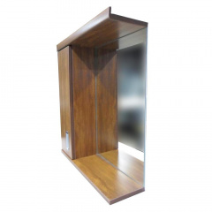 Зеркало с полками слева Mikola-M Plastics 2.1 60*70*15 см Золотой дуб Братське