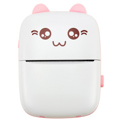 Интерактивная игрушка термопринтер Smart kids printer Kity-01 Bluetooth с термопечатью Бело-розовый Хмельницький
