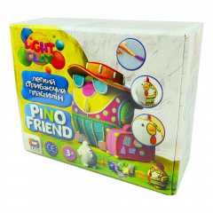 Набор легкого прыгающего пластилина Pino Friend Коко TM Moon Light Clay 70056 с пенопластовой фигуркой Київ