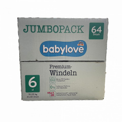 Підгузники Babylove Premium Jumbo Pack 6 xl (15-20 кг) 128 шт Тернополь