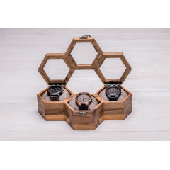 Шкатулка для зберігання наручних годинників ecoWalnut 7.8х27.1х14.1 см Львів