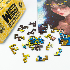 Дерев'яні пазли Wortex Woods Одеська Опера 50х50 см 508 елементи амеби PZL81006L Косів