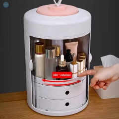 Кейс для косметики OPT-TOP на 4 секції YM226 циліндричний білий (2075772633) Ворожба