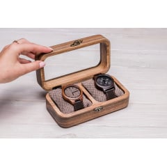 Підставка органайзер для годинників ecoWalnut 7х18х9.5 см Тернопіль