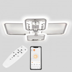 Стельова LED люстра Sunlight 5667/2+2 хром Каменка-Днепровская