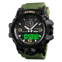 Годинник наручний чоловічий Skmei 1586 Army Green 1586AG (17157-hbr) Покровськ