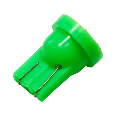 Комплект світлодіодних ламп Napo LED T10-5050-1smd T10 W5W 10 шт Зелений (2458868047) Васильков