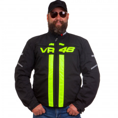 Мотокуртка текстильная с защитой DAINESE VR-46 M-44-46 Черный-салатовый PT1488 Коростень