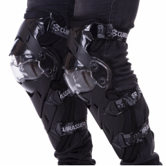 Мотозащита CUIRASSIER K09 Черный-Белый Киев