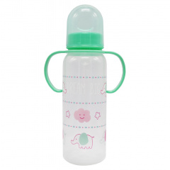 Пляшечка пластикова з ручками Mega Zayka MGZ-0207(Green) 250 мл Ужгород