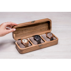 Дизайнерська підставка для наручних годинників ecoWalnut 7х26.5х9.5 см Полтава