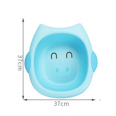 Детская ванночка для купания Свинка Little Bean BER02 37х37 см Голубой Ворожба