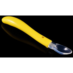 Силиконовая ложка для кормления ребенка 2Life 16,3х2,1см Желтый (vol-10155) Весёлое