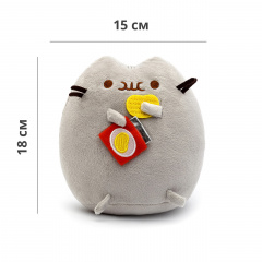 М'яка іграшка Pusheen cat VOLRO з чіпсами Gray (vol-69) Івано-Франківськ