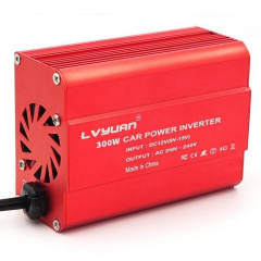 Інвертор автомобільний перетворювач напруги LVYUAN 300 W + 2 USB порти Хмельник