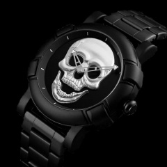 Наручний чоловічий годинник Skmei Skull 9178 Чорний (1077593889) Купянск