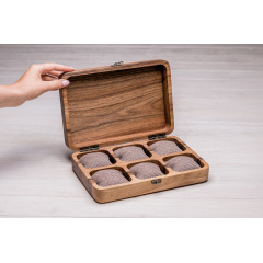 Органайзер на 6 комірок для зберігання годинників ecoWalnut 7х26.5х18 см Киев