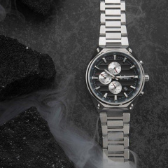 Годинник чоловічий водостійкий наручний Lee Cooper Ice Сріблястий (2493697389) Вышгород