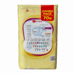 Дитячі підгузки Kruidvat Jumbo Pack 4+ 9-15 кг 70 шт Орехов