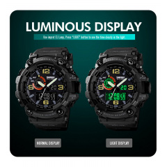Годинник наручний Skmei 1520 Black 1520BK (17152-hbr) Ковель
