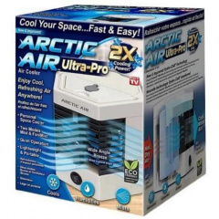 Настільний портативний міні-кондиціонер Arctic Ultra Pro 2Х із зволожувачем повітря 750 мл 16х20х20 см Білий (2104618514) Полтава