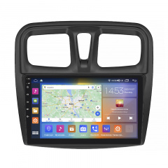 Штатная магнитола Lesko 10" Renault Logan II 2012-2018 4/64Gb CarPlay 4G Wi-Fi GPS Prime (9502-47723) Умань