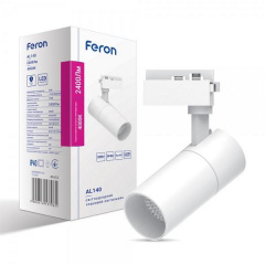 Трековый светодиодный светильник Feron AL140 30W белый Весёлое