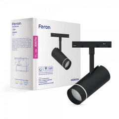 Магнитный трековый светильник Feron MGN304 10W черный Днепр