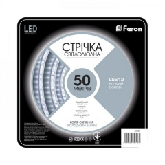 Светодиодная лента Feron SANAN LS612 120SMD/м 12V IP22 белый Броды
