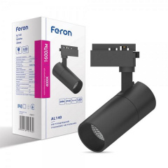 Трековый светодиодный светильник Feron AL140 20W черный Луцк