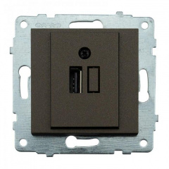 Механізм розетки USB з адаптером GRANO мока (600-000319-245) Житомир