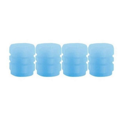 Флуоресцентні ковпачки на ніпель для велосипеда машини самокату Bluefield набір з 10 шт синій (RT050780-10) Самбор
