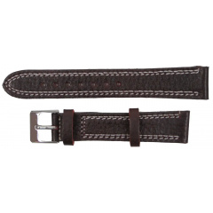 Ремінець для годинника Mykhail Ikhtyar шкіряний 18 мм Темно-коричневий (S529-18S dark brown) Черновцы