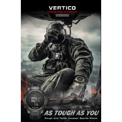 Наручний годинник чоловічий з компасом North Edge Vertico Чорний (3107) Чернівці