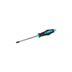 Викрутка ударна хрестова магнітна MASTERTOOL GM EXTERNAL HEX PH3х150 мм ручка з покриттям TPR (49-6315) Петрово