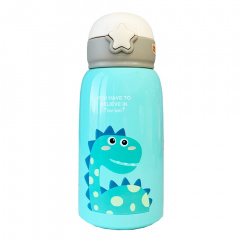 Термос-поїльник з силіконовою трубочкою Динозавр Mega Zayka MGZ-0311-2 600 мл Южноукраїнськ