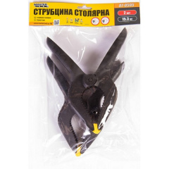 Струбцина столярная A MASTERTOOL GM 200 мм ширина захвата 95мм сила зажатия 15.3 кг набор 2шт. 07-0595 Костополь