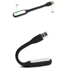 Портативний USB світильник для ноутбука та Power Bank No Brand 169х18х9 мм Чорний (2104618513) Михайлівка