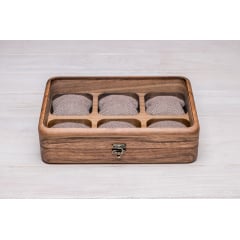 Органайзер на 6 секцій для наручних годинників ecoWalnut 7х26.5х18 см Київ