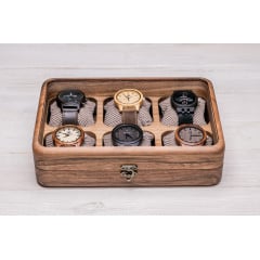 Органайзер на 6 секцій для наручних годинників ecoWalnut 7х26.5х18 см Київ