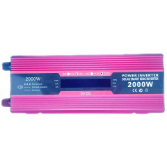 Инвертор напряжения Solar Smart King Power Inverter 018 c 24V на 220V 2000W модифицированная синусоида Red (11064-hbr) Энергодар