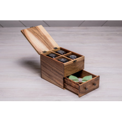 Універсальна коробочка для зберігання наручних годинників ecoWalnut 14.9х18х14.1 см Київ